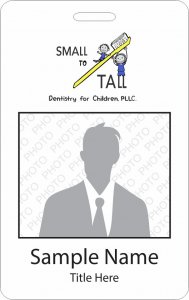 (image for) Small To Tall Dentistry For Children, PLLC Photo ID Horizontal White Badge