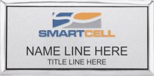 (image for) SmartCell USA Silver Executive Badge Style A (Small Font)
