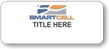 (image for) SmartCell USA White Badge With Logo & Title