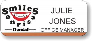 (image for) Smiles Sonrisas Dental White Badge