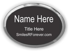 (image for) Smiles R Forever Engraved Executive Silver Badge