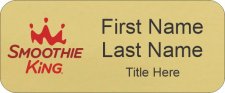 (image for) Smoothie King Standard Gold Name Badge