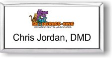 (image for) Snodgrass-King Pediatric Dental Associates Executive White Silver Framed Badge
