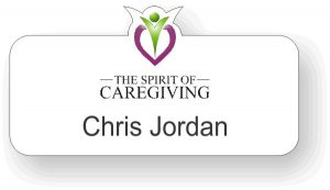 (image for) The Spirit of CareGiving White Shaped Badge