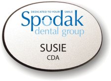 (image for) Spodak Dental Oval Badge (No Frame)