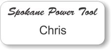 (image for) Spokane Power Tool White Badge
