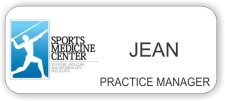 (image for) Sports Medicine Center White Badge