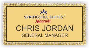 (image for) SpringHill Suites Gold Bling Badge (New Logo)