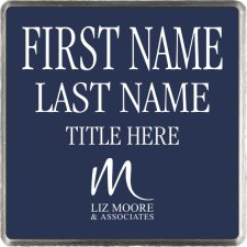 (image for) Liz Moore & Associates Square Silver Executive other badge