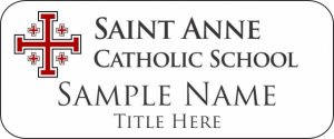 (image for) St. Anne Catholic School White Rounded Corners badge