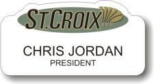 (image for) St. Croix Rods White Shaped Badge