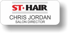 (image for) ST Hair European Salon White Badge