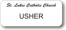 (image for) St. Lukes Catholic Church White Badge