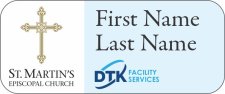 (image for) St. Martin's Episcopal Church | DTK Facility Services - Standard White Badge