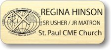 (image for) St. Paul CME Church Gold Badge