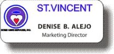 (image for) St. Vincent Home Care Services White Badge
