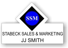 (image for) Stabeck Sales & Marketing White Shaped Badge