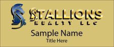 (image for) Stallions Realty Standard Gold Square Corner Badge