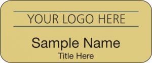 (image for) Custom Logo Standard Gold Badge