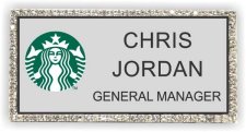 (image for) Starbucks Silver Bling Badge