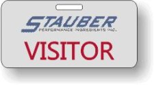 (image for) Stauber Performance Ingredients Silver Visitor Badge
