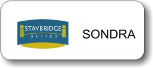 (image for) Staybridge Suites White Round Corner Badge