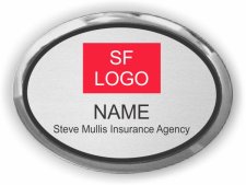(image for) Steve Mullis SF Insurance Agency Executive Oval Silver Badge
