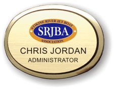 (image for) Stikine River Jet Boat Association Gold Oval Executive Badge