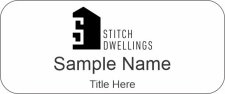 (image for) Stitch Dwellings Standard White Badge