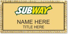 (image for) Subway Gold Bling Badge