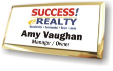 (image for) Success eRealty Executive White Badge w/Gold Frame