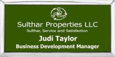 (image for) Sulthar Properties LLC Green Badge wtih Executive Silver Frame