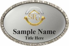 (image for) Summit Realty Group Oval Bling Silver badge