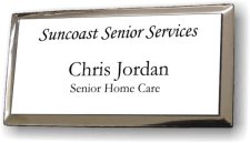 (image for) Suncoast Senior Services Executive White Silver Framed Badge