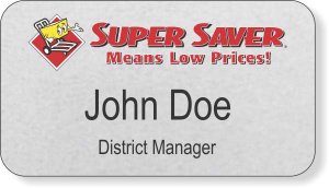 (image for) Super Saver Silver Name Badge