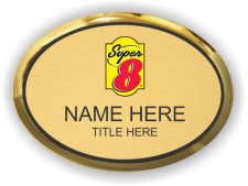 (image for) Super 8 Logo B Oval Executive Gold Badge
