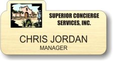 (image for) Superior Concierge Services Shaped Gold Badge