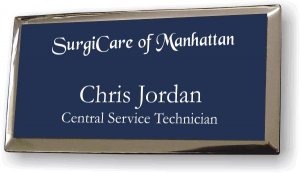 (image for) SurgiCare of Manhattan Executive Blue Silver Framed Badge