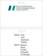 (image for) Surgical & Endoscopy Center of Bergen County ID Badge Double Sided Logo Only