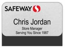 (image for) Safeway Silver Pocket Name Badge