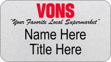 (image for) Vons California Pharmacy Silver Badge