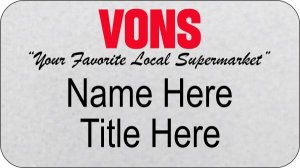 (image for) Vons California Pharmacy Silver Badge