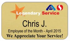 (image for) Albertsons Safeway Dual Logo Employee of the Month Gold Badge