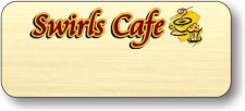 (image for) Swirls Cafe Gold Logo Only Bage