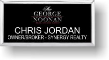 (image for) Synergy Real Estate Executive Black Badge with Silver Frame Logo A