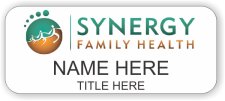 (image for) Synergy Family Health White Round Corners Badge