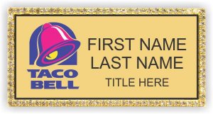 (image for) Taco Bell Gold Bling Badge