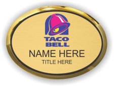 (image for) Taco Bell Oval Gold Executive Badge