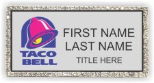 (image for) Taco Bell Silver Bling Badge