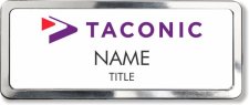 (image for) Taconic Biosciences Silver Polished Frame Prestige Badge